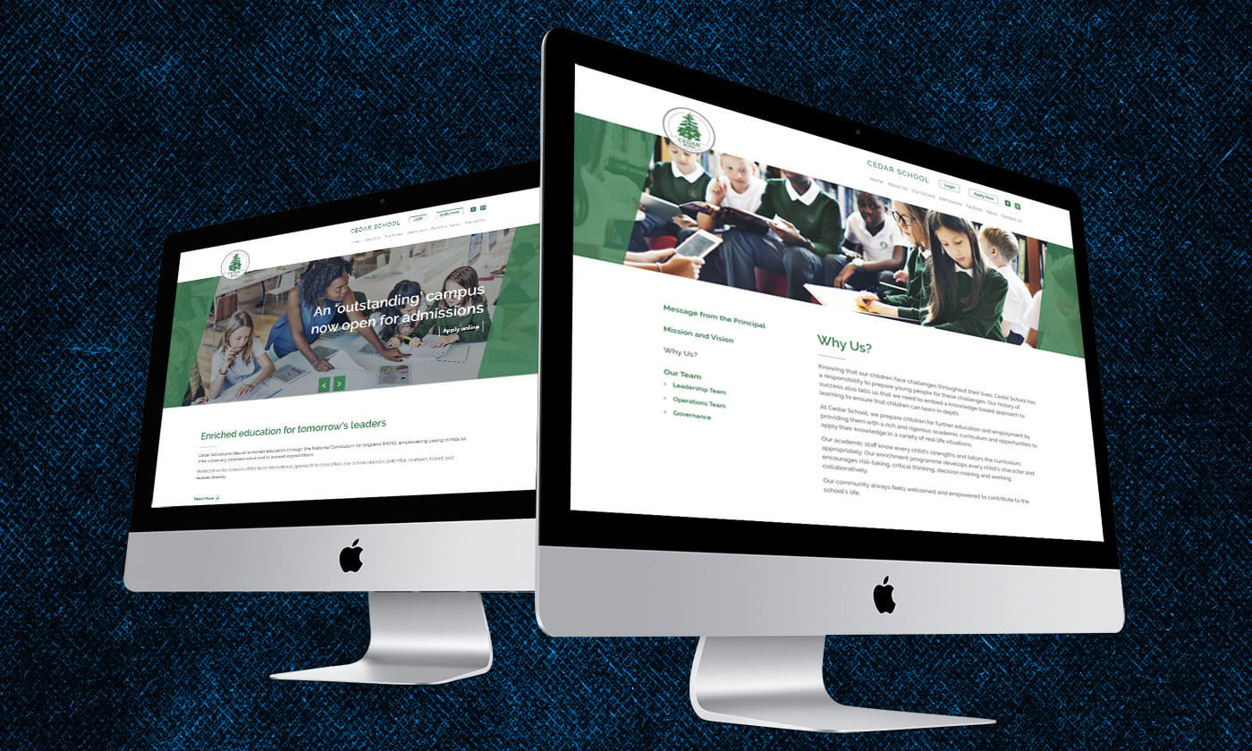 Cedar School Website Design and Development Dubai