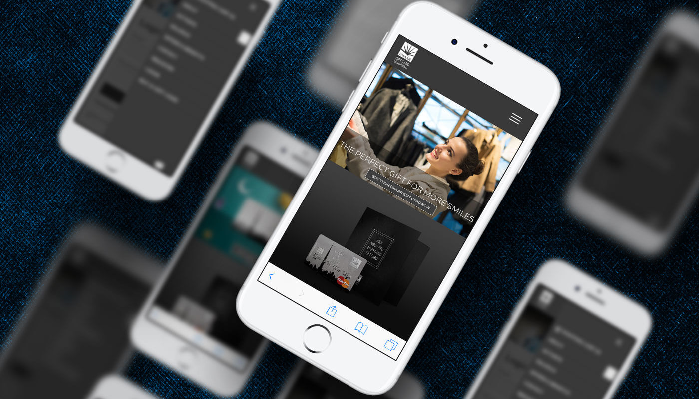 Emaar Gift Card Website UI Development