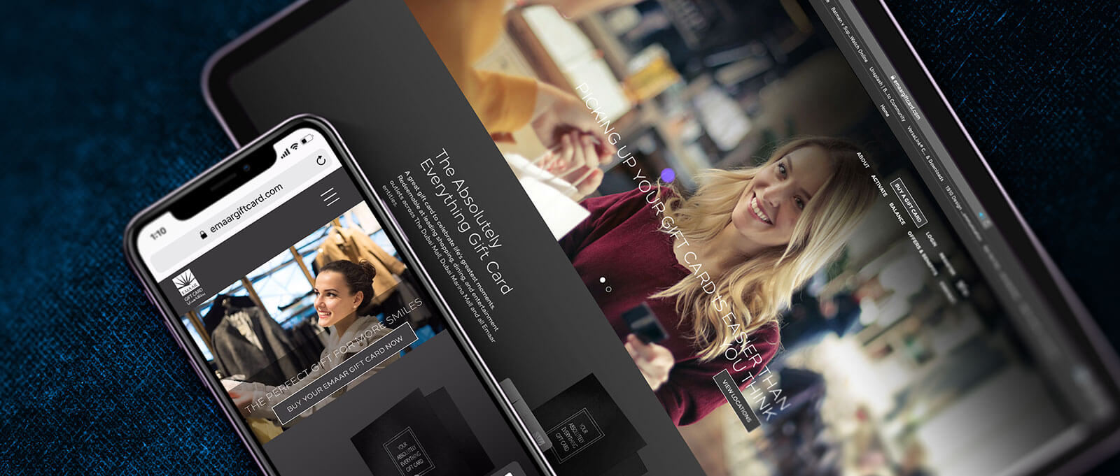 Emaar Gift Card Website UI Development